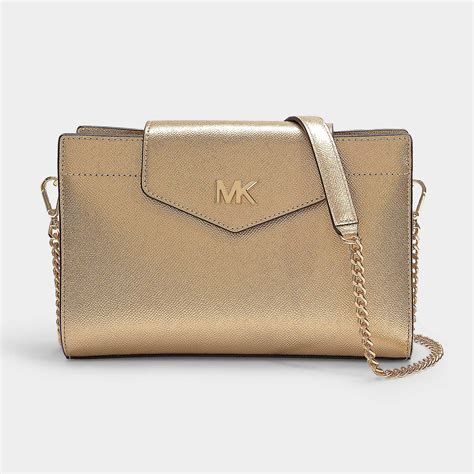 gold handbags michael kors|Michael Kors gold crossbody bag.